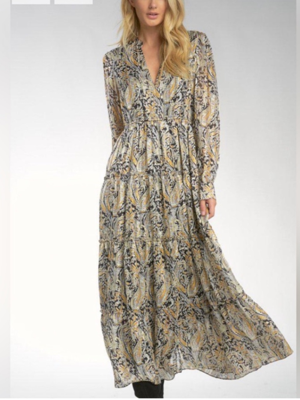 Elan Plunge-neck Maxi Medium - VG Condition!